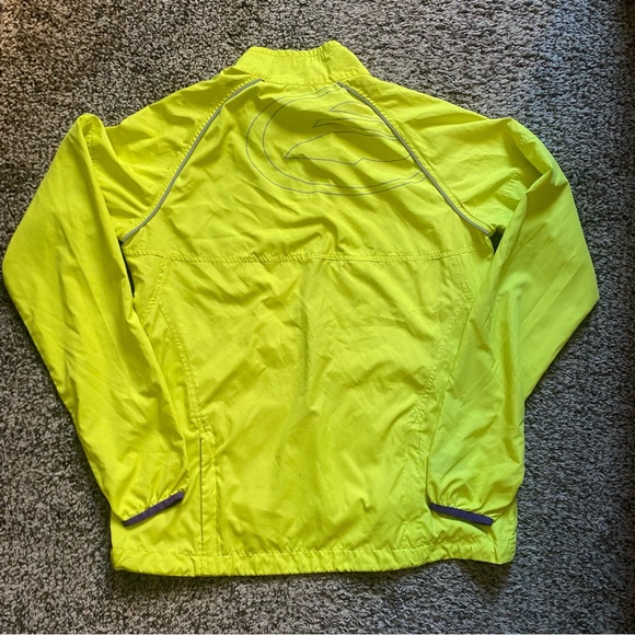 Performance Women's Medium Neon Yellow Bike Jacket Cycling Run Reflective Safety - Picture 5 of 9